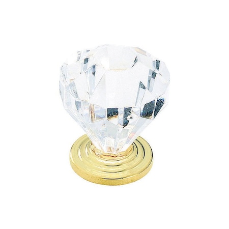 Amerock Amerock Traditional Classics Octagonal Cabinet Knob 1-1/4 in. D 1-3/8 in. Burnished Brass 1 pk 14303CBB